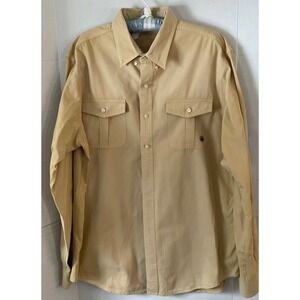 Southern Proper Henning Shirt Mens XL Tan  100% Cotton Long Sleeve Button Up